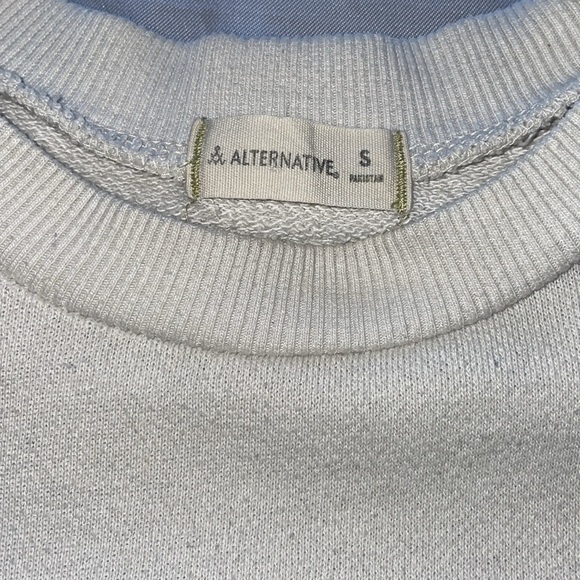 Alternative French Terry Ombre Sweatshirt & Shorts Set Blue Diagonal Tie-Dye SM - Picture 9 of 16